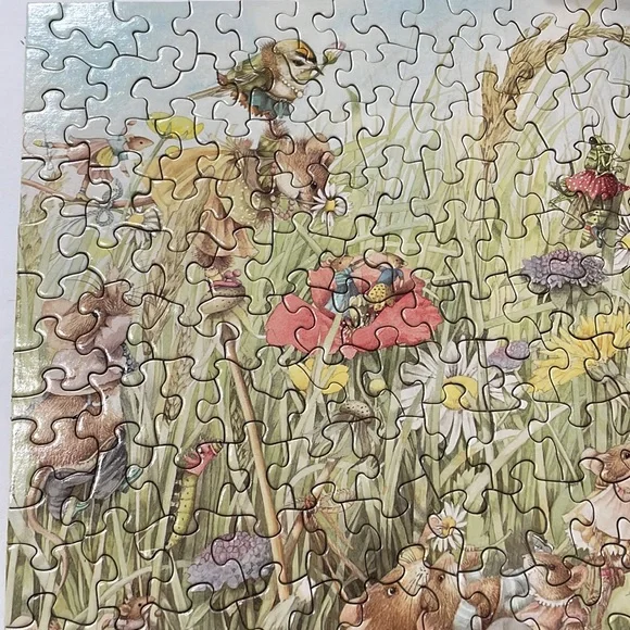 Flower field with springtime animals 500 piece puzzle, Springbok by Hallmark - Picture 5 of 9
